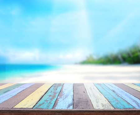 Table Top And Blur Nature of Backgroundの写真素材