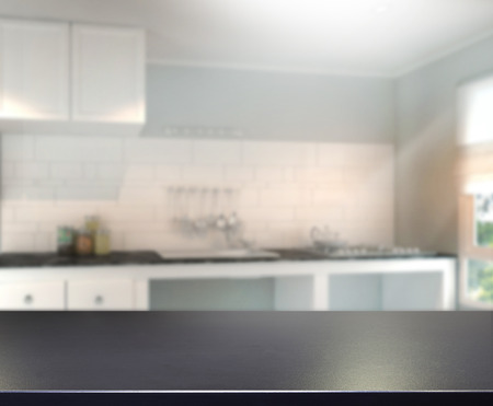 Table Top And Blur Interior Backgroundの写真素材