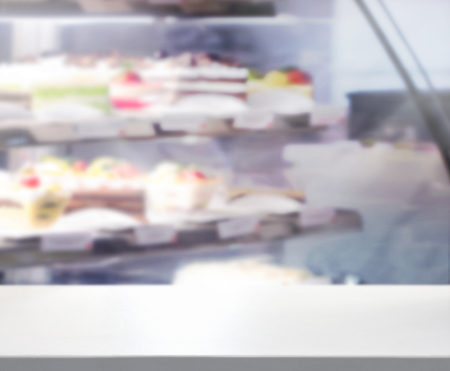 Table Top And Blur Interior Backgroundの写真素材