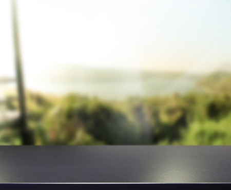 Table Top And Blur Nature of the Backgroundの写真素材