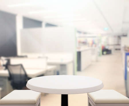 Table Top And Blur Office of Background