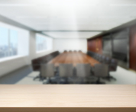 Table Top And Blur Office of Backgroundの写真素材