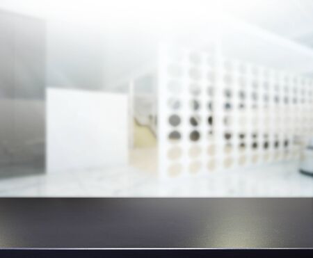 Table Top And Blur Office of Backgroundの写真素材