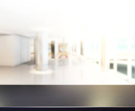 Table Top And Blur Office of Backgroundの写真素材