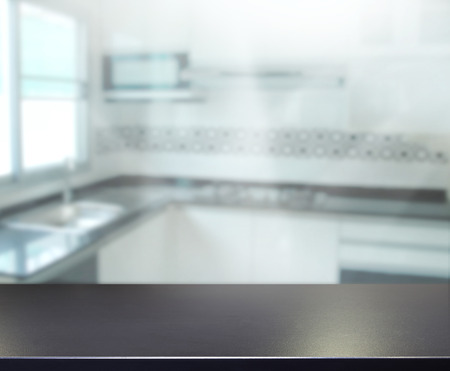 Table Top And Blur Interior of Backgroundの写真素材
