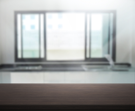 Table Top And Blur Interior of Backgroundの写真素材
