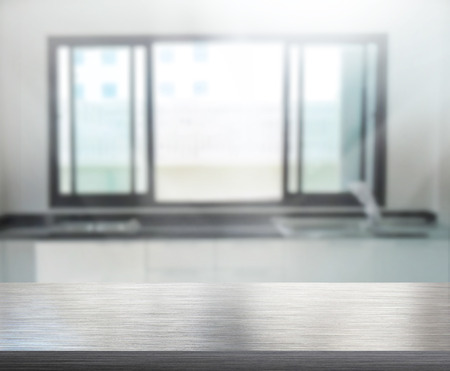 Table Top And Blur Interior of Backgroundの写真素材
