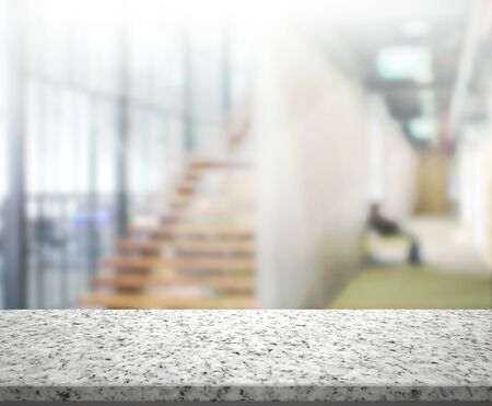 Table Top And Blur Office of Backgroundの写真素材