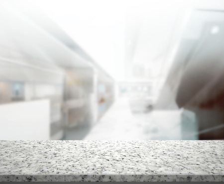 Table Top And Blur Office Of Backgroundの写真素材