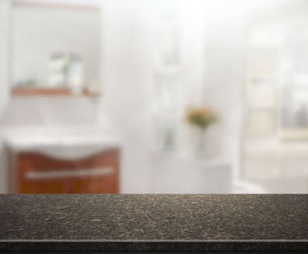 Table Top And Blur Interior of Backgroundの写真素材