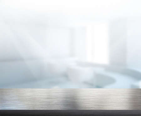 Table Top And Blur Office Of Backgroundの写真素材