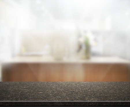Table Top And Blur Interior of Backgroundの写真素材