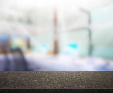 Table Top And Blur Office of Backgroundの写真素材