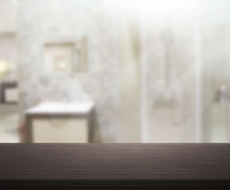 Table Top And Blur Interior of Backgroundの写真素材