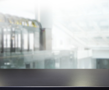 Table Top And Blur Office Of Backgroundの写真素材