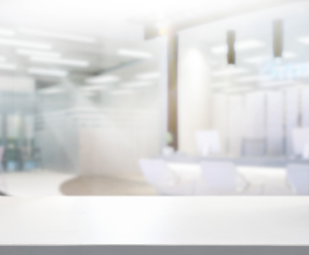 Table Top And Blur Office Of Backgroundの写真素材