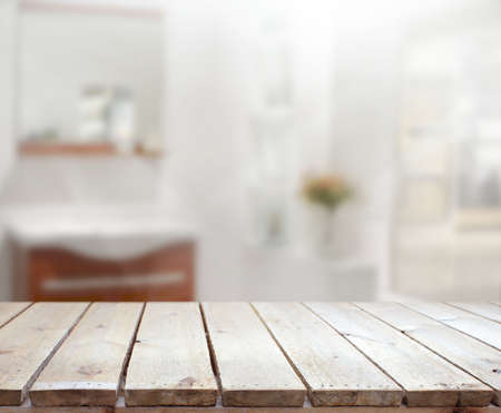Table Top And Blur Interior of Backgroundの写真素材