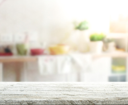 Table Top And Blur Interior of Backgroundの写真素材