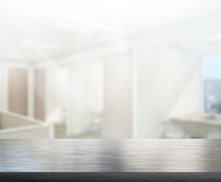Table Top And Blur Office of Backgroundの写真素材