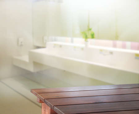 Table Top And Blur Interior of the Background