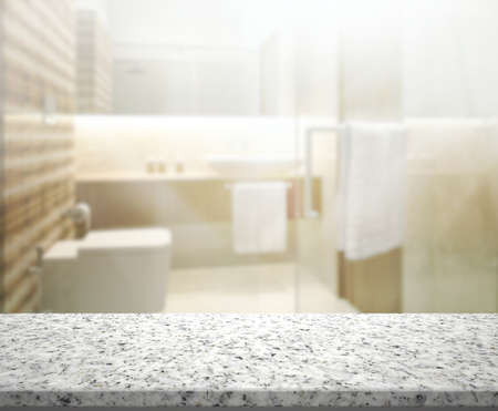 Table Top And Blur Interior of the Backgroundの写真素材