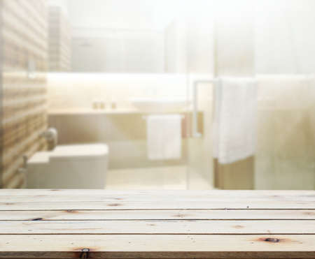 Table Top And Blur Interior of the Backgroundの写真素材