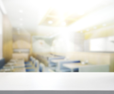 Table Top And Blur Interior of the Backgroundの写真素材