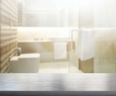 Table Top And Blur Interior of the Backgroundの写真素材