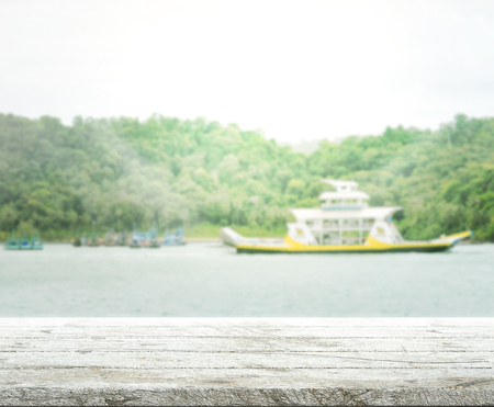 Table Top And Blur Nature of the Backgroundの写真素材