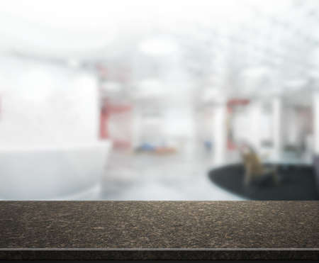 Table Top And Blur Office of the Background
