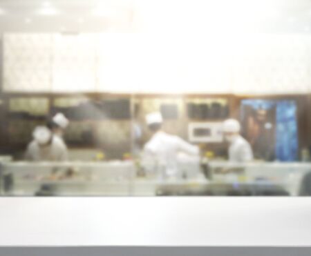 Table Top And Blur Interior of of The Backgroundの写真素材