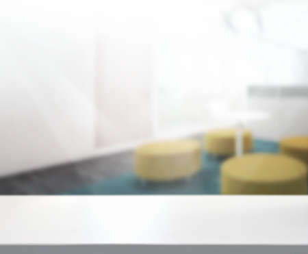 Table Top And Blur Office of the Backgroundの写真素材