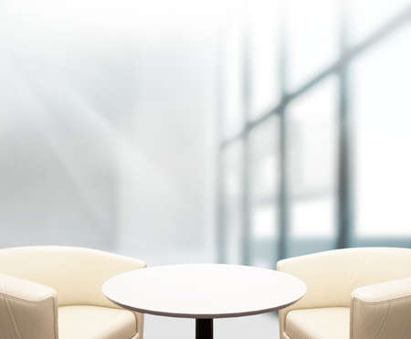 Table Top And Blur Office of the Backgroundの写真素材