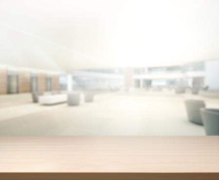 Table Top And Blur Office Of The Backgroundの写真素材