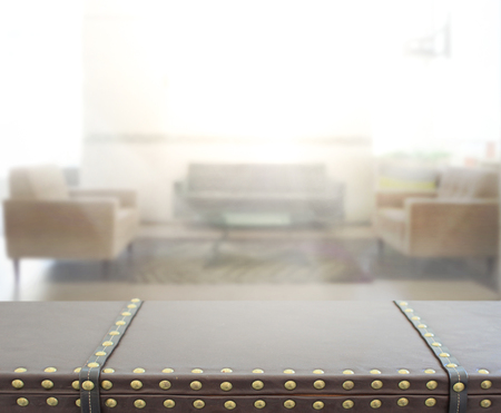 Table Top And Blur Interior of The Backgroundの写真素材