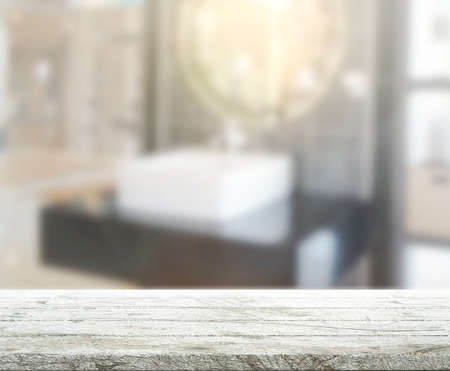 Table Top And Blur Interior of The Backgroundの写真素材