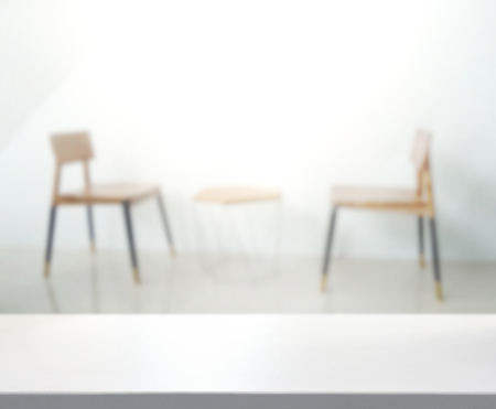 Table Top And Blur Interior of The Backgroundの写真素材