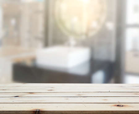 Table Top And Blur Interior of The Backgroundの写真素材
