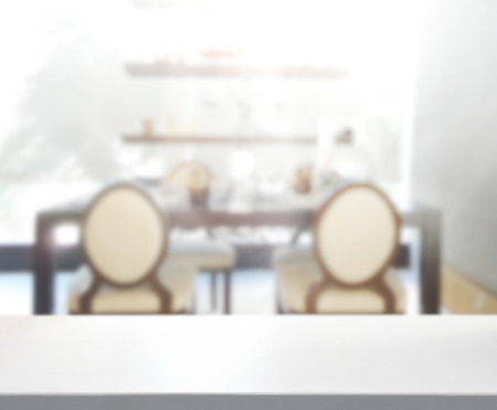 Table Top And Blur Interior of The Backgroundの写真素材