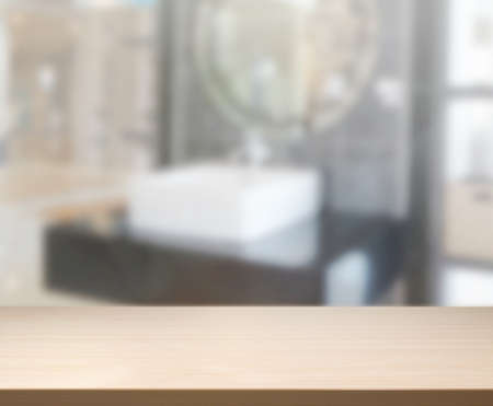 Table Top And Blur Interior of The Backgroundの写真素材