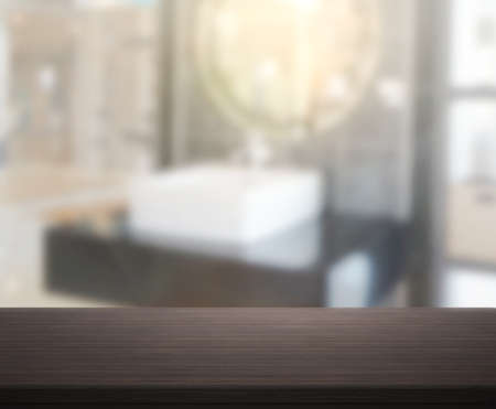 Table Top And Blur Interior of The Backgroundの写真素材
