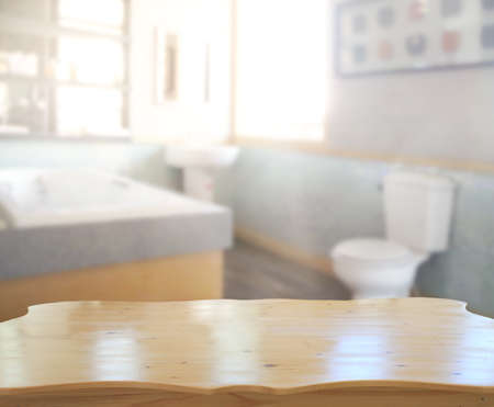 Table Top And Blur Interior of The Backgroundの写真素材