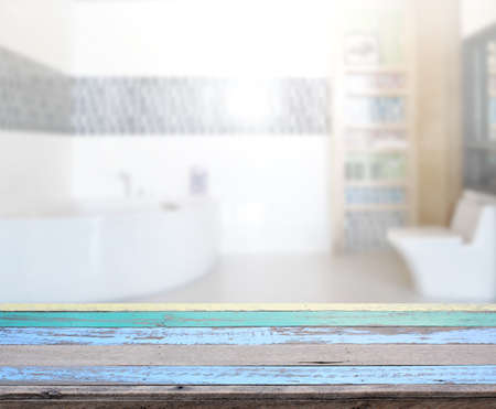 Table Top And Blur Interior of The Background