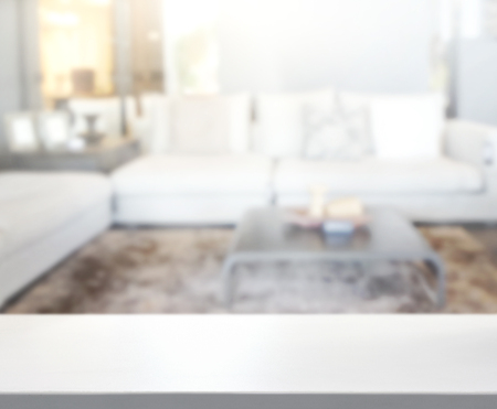 Table Top And Blur Interior of The Backgroundの写真素材