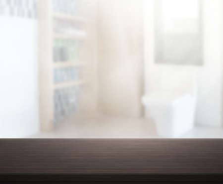 Table Top And Blur Interior of The Background