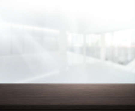 Table Top And Blur Office of The Background