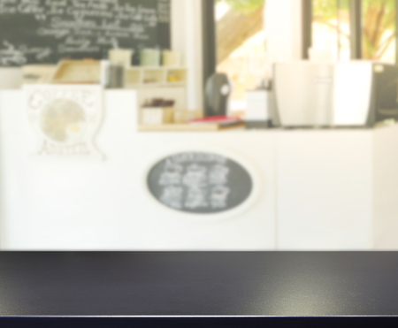 Table Top And Blur Restaurant Of The Backgroundの写真素材