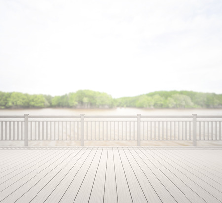 Balcony And Terrace Of The Blur Nature Backgroundの写真素材