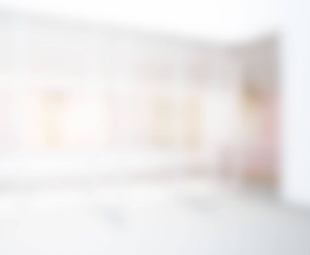 Abstract White Blur Interior Of The backgroundの写真素材