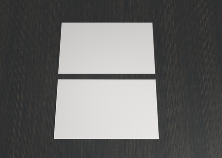 Business Name Card On The Tableの写真素材